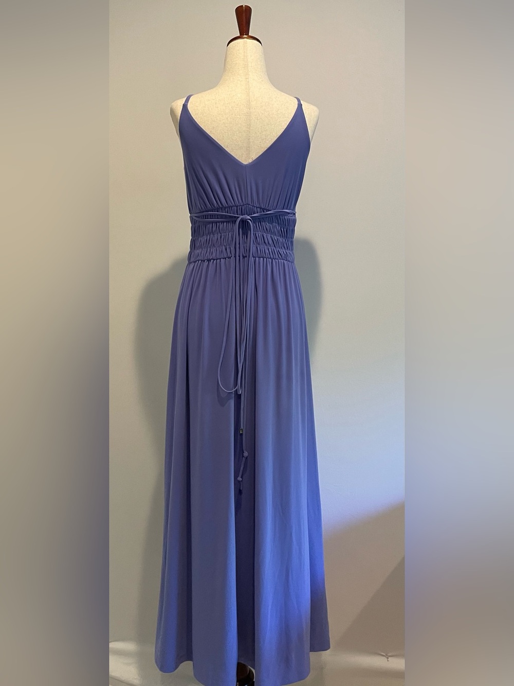 White House Black Market Periwinkle Sleeveless Maxi Dress - Size XXS - Picture 3 of 8